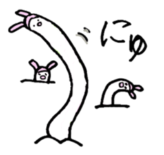 one word cat and rabbit sticker #1886130