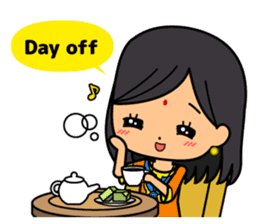 Ladies Fun Day Off Stickers (in English) sticker #2593184