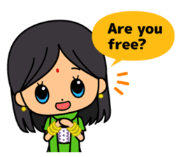 Ladies Fun Day Off Stickers (in English) sticker #2593185