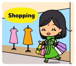 Ladies Fun Day Off Stickers (in English) sticker #2593188