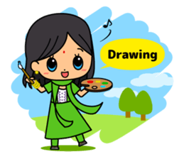 Ladies Fun Day Off Stickers (in English) sticker #2593191