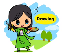 Ladies Fun Day Off Stickers (in English) sticker #2593191