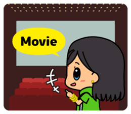 Ladies Fun Day Off Stickers (in English) sticker #2593208