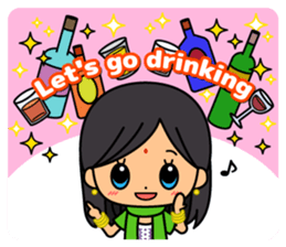 Ladies Fun Day Off Stickers (in English) sticker #2593218