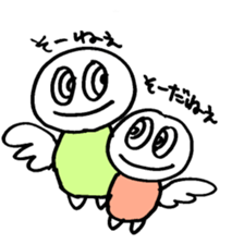 maru-maru colorful angels 44 sticker #2623713