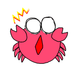 Monkey and crab and his companions sticker #2832196