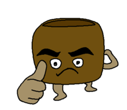 Monkey and crab and his companions sticker #2832209