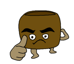 Monkey and crab and his companions sticker #2832209