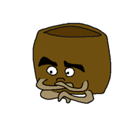 Monkey and crab and his companions sticker #2832211