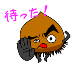 Monkey and crab and his companions sticker #2832224