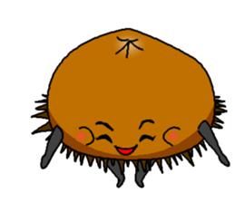 Monkey and crab and his companions sticker #2832225