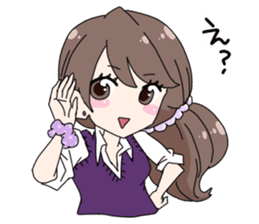 Tohoku aomori tsugaru dialect girl sticker #2913367