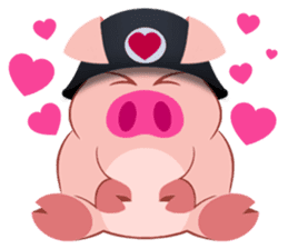 Cute Piggy Commando stickers sticker #2952387