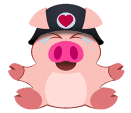 Cute Piggy Commando stickers sticker #2952388
