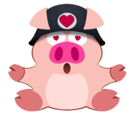 Cute Piggy Commando stickers sticker #2952390