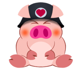 Cute Piggy Commando stickers sticker #2952393