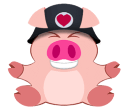 Cute Piggy Commando stickers sticker #2952395