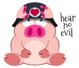 Cute Piggy Commando stickers sticker #2952401