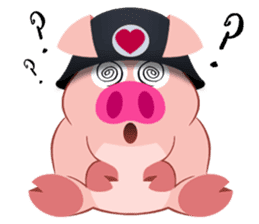 Cute Piggy Commando stickers sticker #2952404