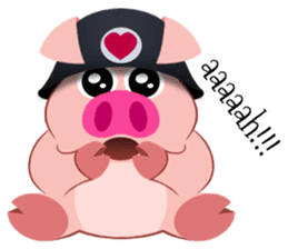 Cute Piggy Commando stickers sticker #2952408