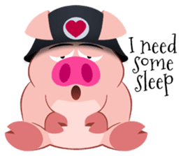 Cute Piggy Commando stickers sticker #2952410