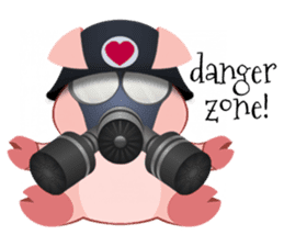 Cute Piggy Commando stickers sticker #2952411
