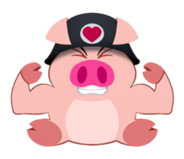 Cute Piggy Commando stickers sticker #2952416