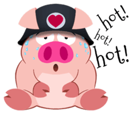 Cute Piggy Commando stickers sticker #2952417