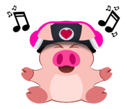 Cute Piggy Commando stickers sticker #2952418