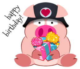 Cute Piggy Commando stickers sticker #2952422