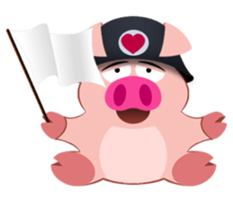 Cute Piggy Commando stickers sticker #2952425