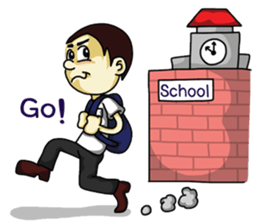 Undaa Cute student (ENGLISH) sticker #2966936