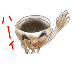 Monkey and crab Watercolor paint style sticker #3184221