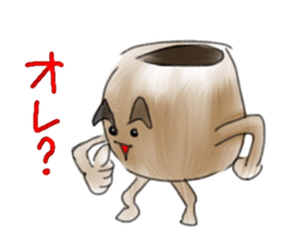 Monkey and crab Watercolor paint style sticker #3184222