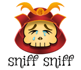 Cute Samurai Skull stickers sticker #3303861