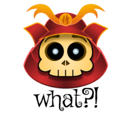 Cute Samurai Skull stickers sticker #3303870