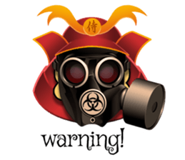 Cute Samurai Skull stickers sticker #3303897