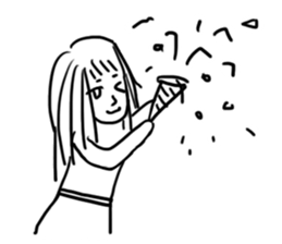 A lovely girl named Giorgia Nana 1 sticker #3305632