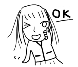 A lovely girl named Giorgia Nana 1 sticker #3305648