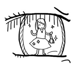 A lovely girl named Giorgia Nana 1 sticker #3305655