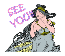 Art Nouveau art deco Style Sticker sticker #3305858