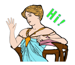 Art Nouveau art deco Style Sticker sticker #3305859