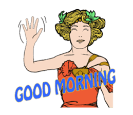 Art Nouveau art deco Style Sticker sticker #3305861