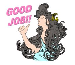 Art Nouveau art deco Style Sticker sticker #3305864