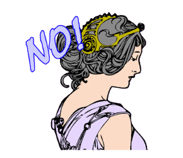 Art Nouveau art deco Style Sticker sticker #3305866