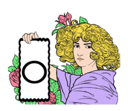 Art Nouveau art deco Style Sticker sticker #3305868