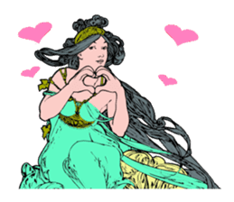 Art Nouveau art deco Style Sticker sticker #3305870