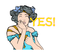 Art Nouveau art deco Style Sticker sticker #3305871