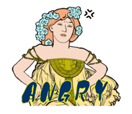 Art Nouveau art deco Style Sticker sticker #3305873