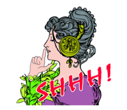 Art Nouveau art deco Style Sticker sticker #3305875